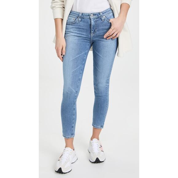 AG Adriano Goldschmied The Prima Crop Light Wash Mid Rise Skinny Jeans 26 - Picture 9 of 9